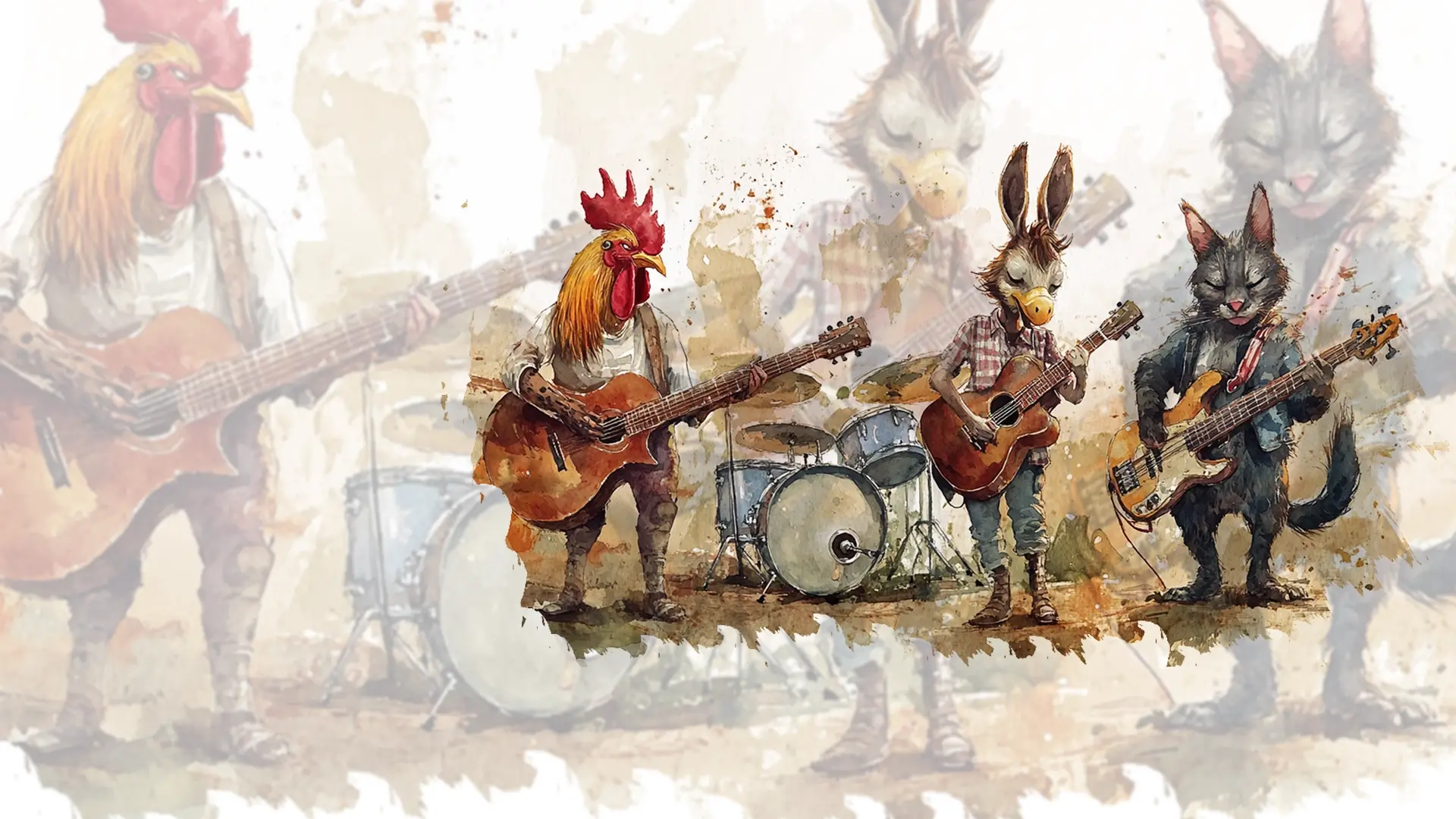 The Bremen Town Musicians-poster