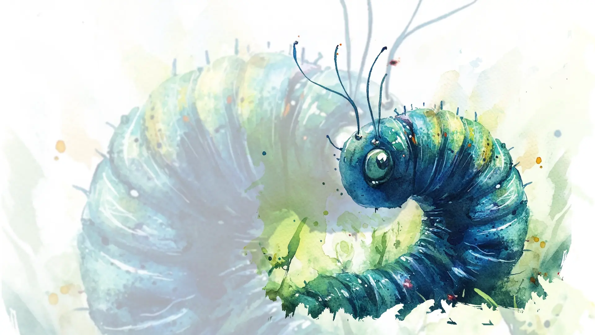 The centipede and the worm-poster