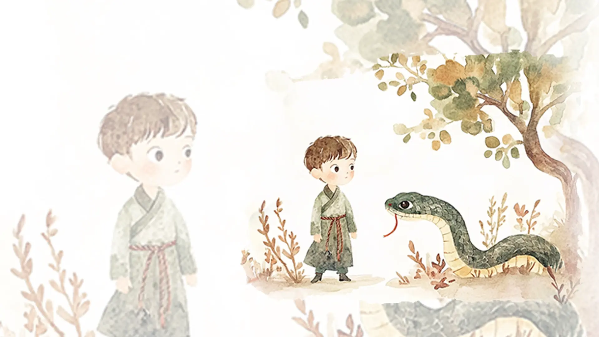 The boy and the snake-poster
